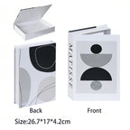 Caixa Decorativa de Livros Falsos com Fecho Magnético