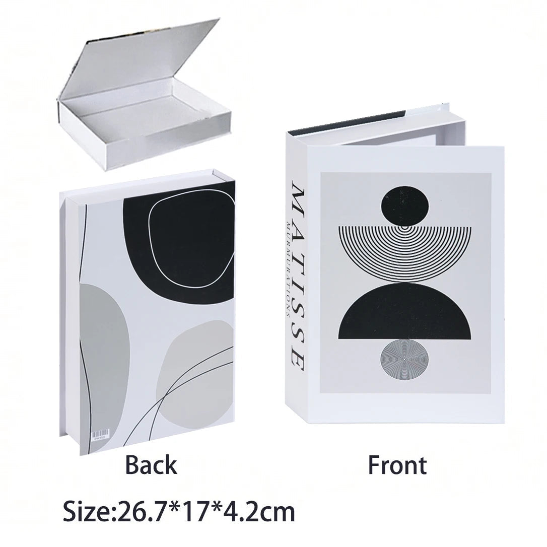Caixa Decorativa de Livros Falsos com Fecho Magnético