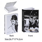 Caixa Decorativa de Livros Falsos com Fecho Magnético