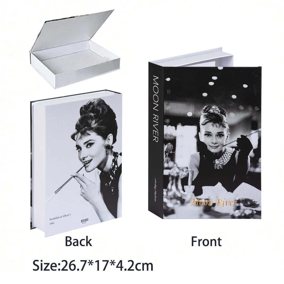 Caixa Decorativa de Livros Falsos com Fecho Magnético