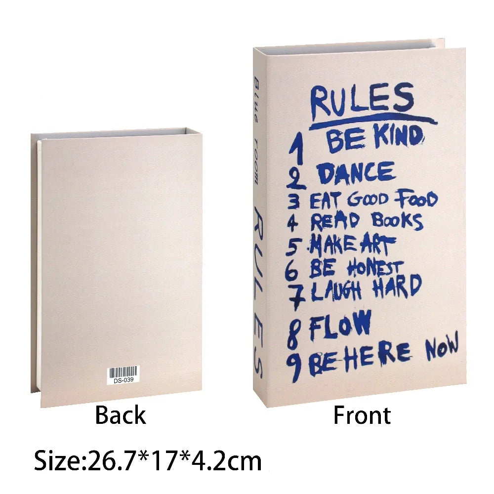 Caixa Decorativa de Livros Falsos com Fecho Magnético