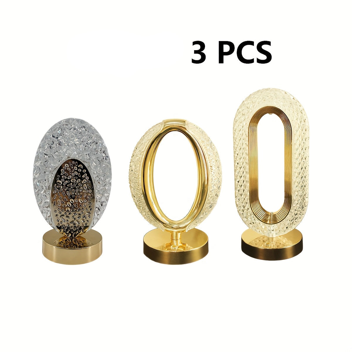 Candeeiro de Mesa Nórdico Moderno Minimalista Criativo Romântico de Cristal com Carregamento, Interruptor Tátil, Regulação Contínua de Três Cores, Adequado para Decoração de Casa de Quarto e Sala de Estar