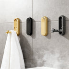 Conjunto de 2 Ganchos Dobráveis para Casacos | Ganchos de Parede Resistentes, Simples e Modernos, Ganchos de Parede Robustos em Alumínio, Adequados para Pendurar Casacos, Bolsas e Toalhas | Design Dobrável que Poupa Espaço, Ideal para Casas de Banho, Cozinhas, Hall de Entrada e Roupeiros