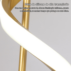 Luminária De Teto Pendente Led Moderna Lustre para Corredor Sala Quarto Moderna