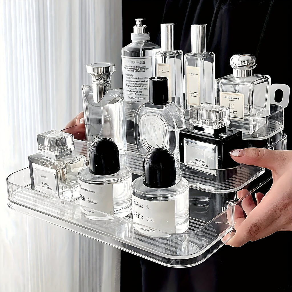 Um Contentor de Arrumação, um Suporte para Palhetas de Guitarra e um Organizador de Maquilhagem Versátil