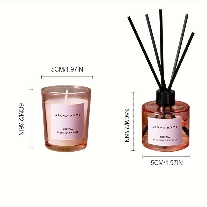 Caixa de Presente de Quatro Cores - Vela Aromática Sem Fogo - Presente para Reuniões Anuais, Negócios, Aniversários e Dia dos Namorados