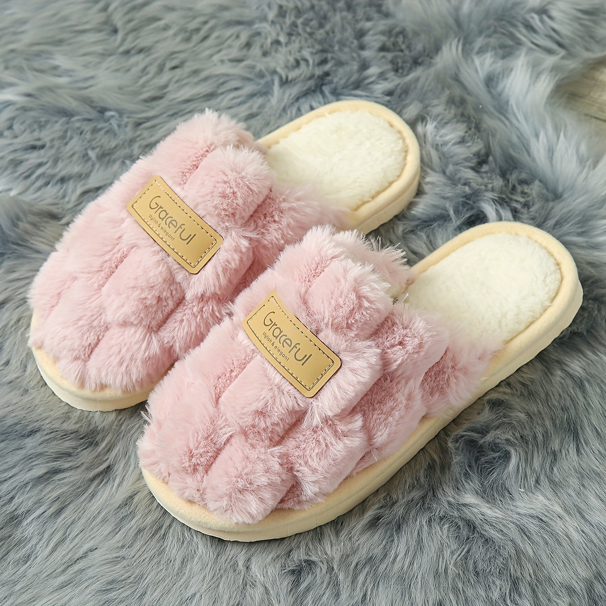 Chinelos de Interior Elegantes e Aconchegantes para Mulher, Calçado de Casa Moderno e Fácil de Usar com Aconchego e Quentura, Sapatos de Mulher