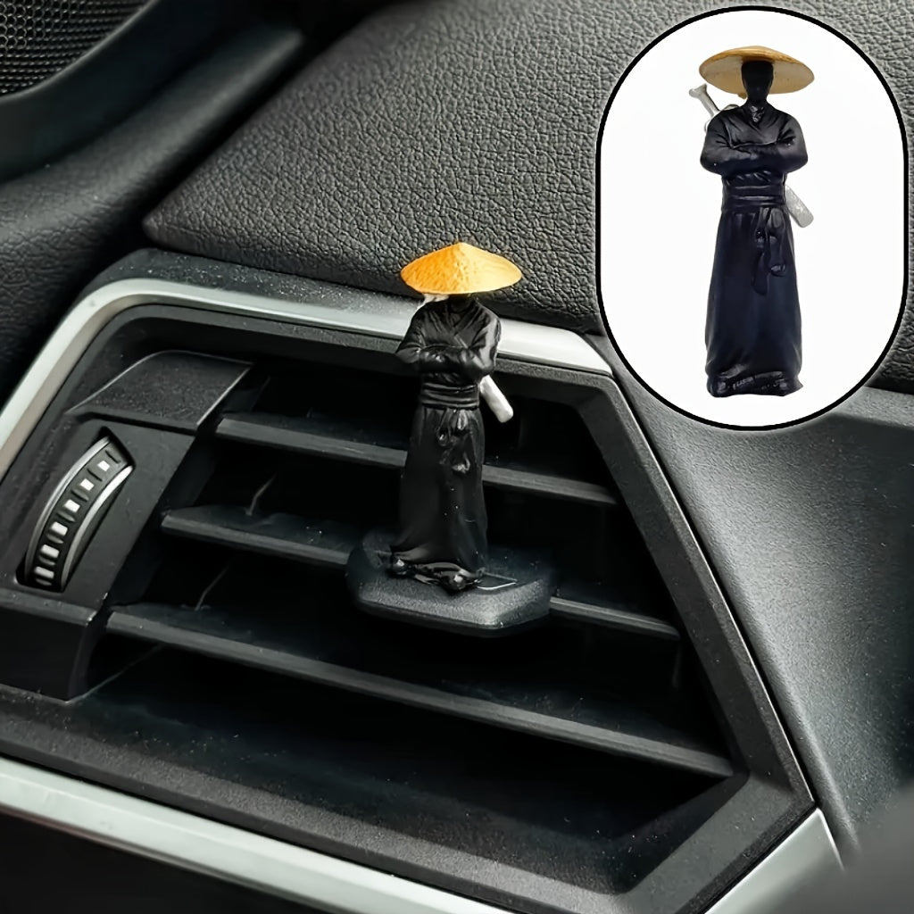 1/2/3pcs Mini Ancient Samurai & Warrior Statues - Miniature Figurines Suitable for Car Dashboard Decor, Aquarium Landscapes, Bonsai Displays, Samurai Micro Scenes - Historical Tabletop Collectibles