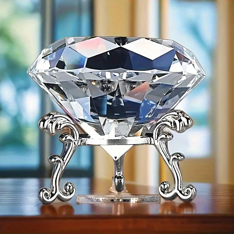 1pc Bola de Cristal Transparente com Moldura Dourada - Esfera Adequada para Decoração de Escritório em Casa, Adereço de Fotografia, Presente de Aniversário de Casamento e Dia dos Namorados, Centro de Mesa Elegante