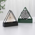 Suporte Elegante para Espirais de Mosquito, Suporte de Incenso Fácil de Limpar, Adequado para Uso Interior e Exterior, Funciona com Varetas de Incenso e Espirais de Mosquito, Sem Fragrância