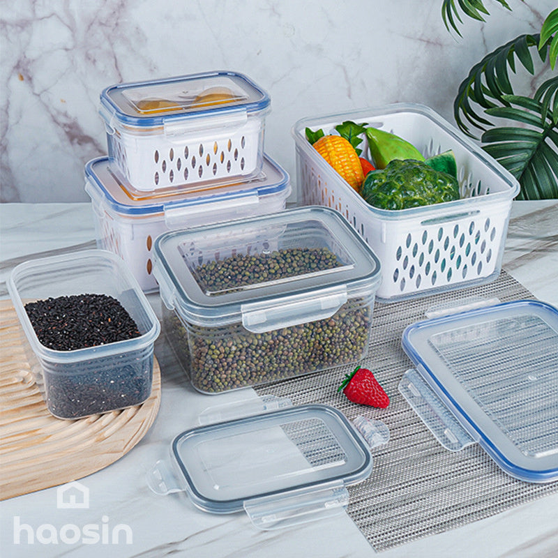 Local Delivery BR | Shipping-Set of 3 Sizes-Drainage Basket for Refrigerator (Small+Medium+Large) with Adjustable Valve - Stackable, Portable for Snacks, Food Organizer, Christmas Party.
