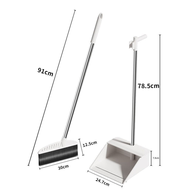 Complete 5-Piece Cleaning Kit: Broom + Mop + Dustpan + Bucket and Mop Set - S7
