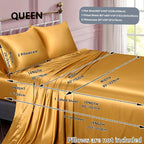 3/4 Peças de Lençol de Cetim - Cobertor de Cama Macio e Respirável, Luxuoso, Adequado para Quarto, Ajustável a Camas, Opções de Cores Múltiplas (Lençol, Cobertor Ajustável e Fronhas)