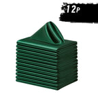 6/12 Peças de Guardanapos de Cetim Macio, Guardanapos Simples e Elegantes - Perfeitos para Casamentos, Chá de Panela, Festas e Decorações de Restaurantes