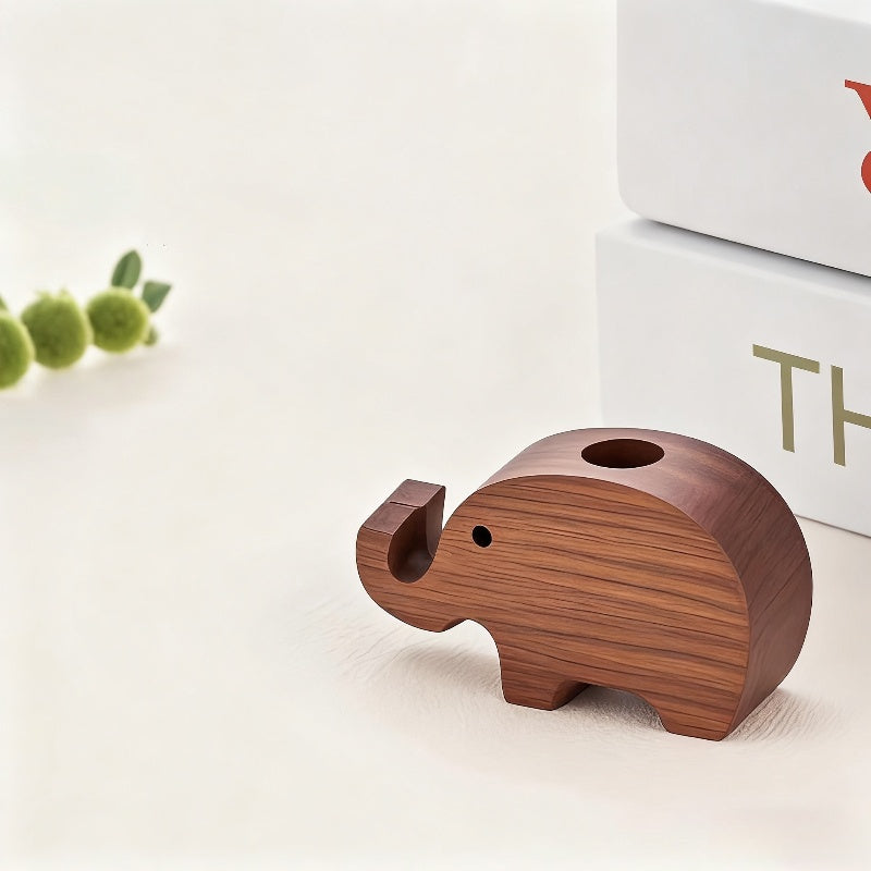 Difusor de Óleo Essencial Elefante de Madeira - Fragrância Portátil para Casa/Carro com Aroma Duradouro, Design Natural em Madeira para Decoração de Casa e Veículo, Fragrância para Carro, Ornamento Decorativo, Artesanato Elegante
