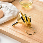 Conjunto de Funil de Aço Inoxidável Banhado a Ouro para Óleos Essenciais, Especiarias, Líquidos, Utensílios de Cozinha, Embalagem de Grau Alimentício, Funil Portátil