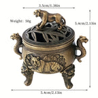 1 Peça Suporte de Incenso Tigre, Aumenta a Atmosfera "Feroz" - Perfeito para Salas de Estudo, Escritórios, Salas de Estar, Salões de Chá; Adequado para Yoga, Meditação, Item Decorativo de Colecionador; Presente Estiloso para Pais, Namorados e Entusiastas de Chá; Ideal para Natal, Halloween, Páscoa, Hanukkah, Ação de Graças