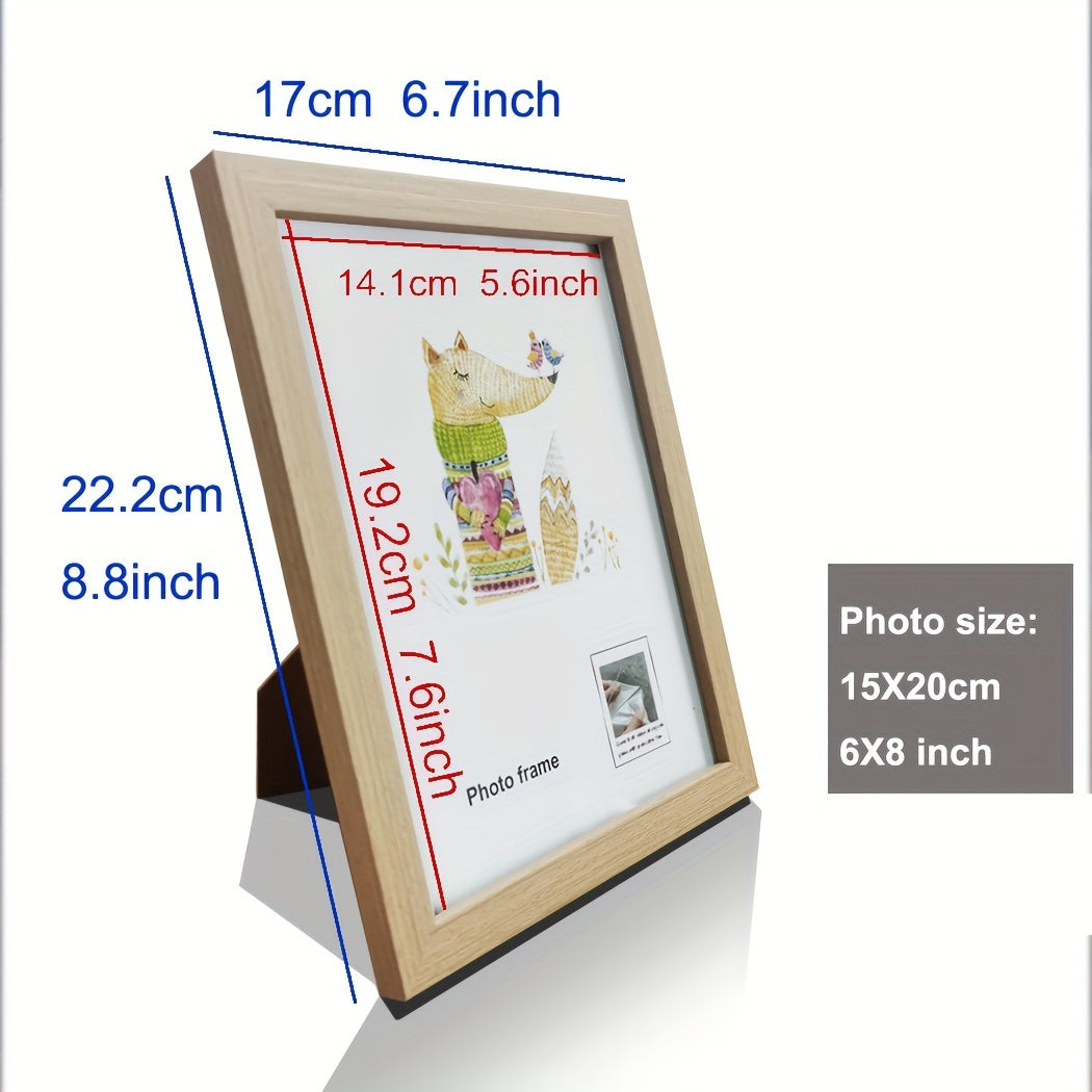 1 moldura de foto de madeira artesanalmente feita