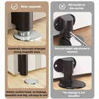 Set of 2 Durable Magnetic Door Stoppers - Easy to Install Without Drilling, Adhesive Backing, Protects Doors from Collisions, Available in Black, White, And Gray, Featuring a Unique Design, And Can Be Firmly Secured