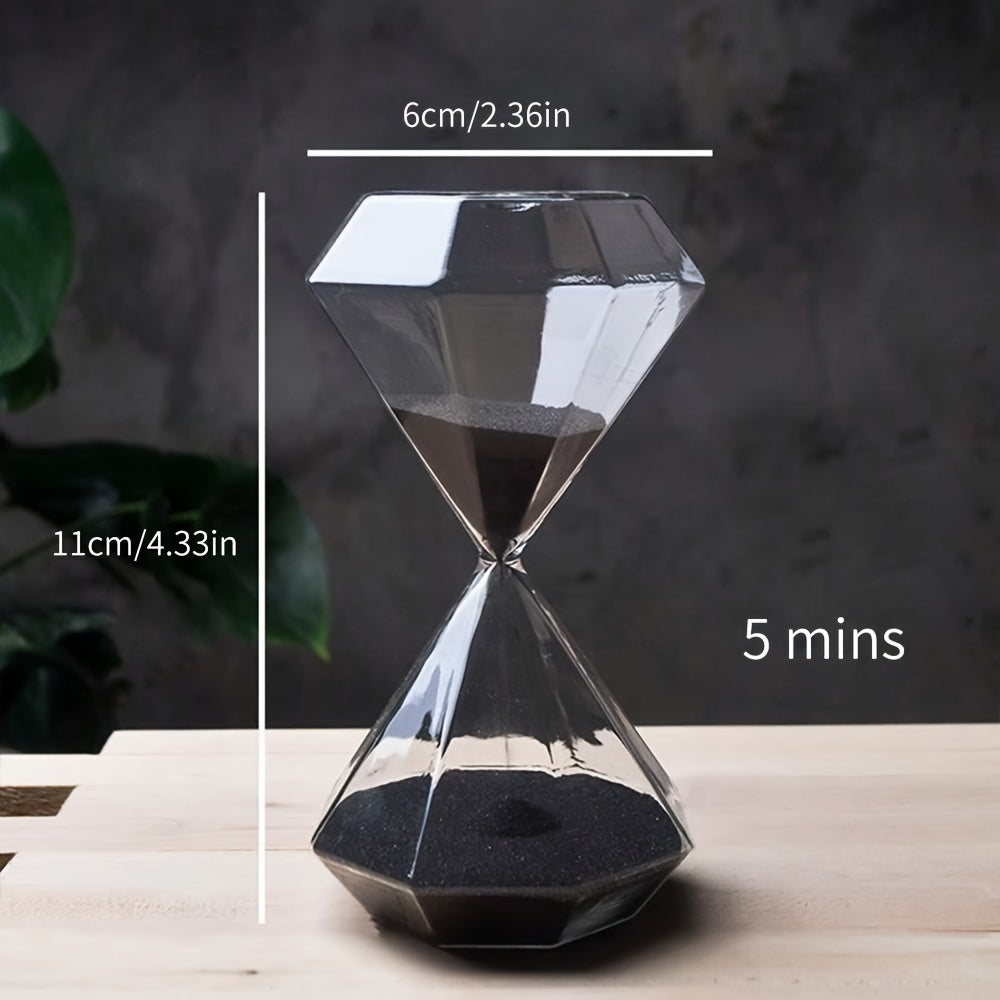 5-Minute Diamond Hourglass Timer Home Decor - Creative Gift for Friends and Family