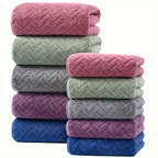 Conjunto de 4 Toalhas de Banho Premium Espessas - 2 Toalhas de Banho + 2 Toalhas de Mão. Altamente Absorventes, Sem Fiapos, Macias, Suaves para a Pele e de Secagem Rápida. Ideais para Outono e Inverno, Natação, Fitness e Uso Portátil. Adequadas para Sauna, Banheiro e como Presente de Natal