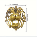 1 peça Escultura Grande de Cabeça de Leão Arte de Parede Decoração Criativa para Pátio, Sala de Estar e Quarto Ornamento de Resina
