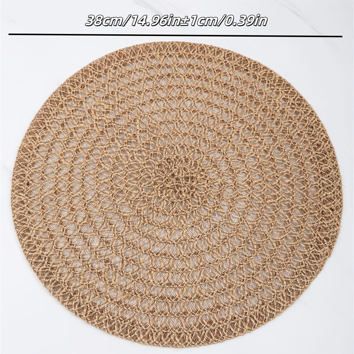 4 Peças de Descanso de Copos Redondo Antiderrapante Nórdico, Jogo Americano, Acessórios de Cozinha, Descanso de Mesa para Jantar, Design Trançado Boho para Mesa de Jantar & Festa de Natal, Guardanapo para Restaurante, Festa, Hotel, Casa de Campo, Decoração de Mesa para Reunião Familiar