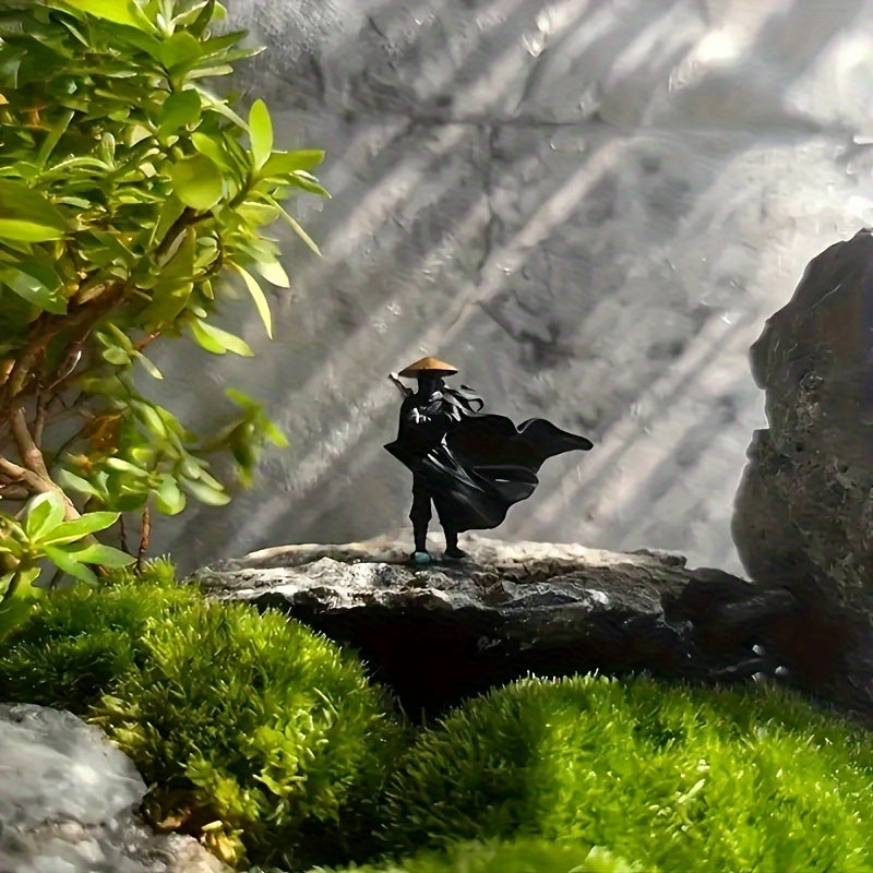 1/2/3pcs Mini Ancient Samurai & Warrior Statues - Miniature Figurines Suitable for Car Dashboard Decor, Aquarium Landscapes, Bonsai Displays, Samurai Micro Scenes - Historical Tabletop Collectibles
