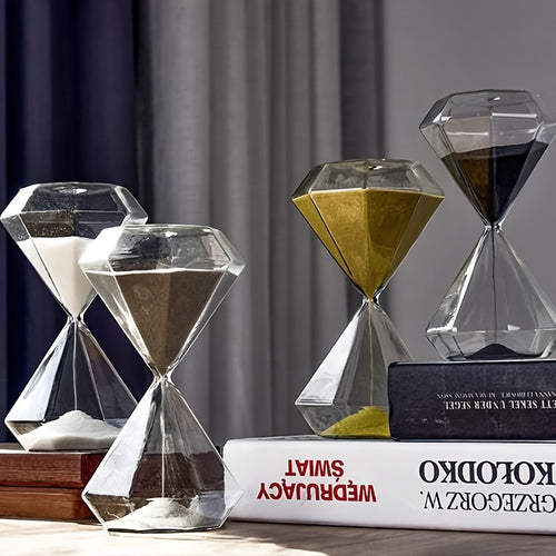 5-Minute Diamond Hourglass Timer Home Decor - Creative Gift for Friends and Family