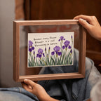 1 Moldura de Fotos Flutuante de Madeira, Disponível em Múltiplas Cores - Design Clássico e Moderno com Dupla Camada de Acrílico Transparente, Moldura para Pendurar Horizontal/Vertical, Ideal para Fotos Pequenas, Paisagens, Retratos, Pets, Arquitetura - Painel Protetor Transparente, Fácil de Instalar