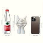 Suporte Criativo e Único para Pincéis de Maquiagem em Formato de Corpo Humano, Copo para Canetas e Recipiente Decorativo de Armazenamento. Organizador de Maquiagem Fofo para Penteadeira, Ferramenta de Mesa para Guardar Pincéis de Maquiagem. Inclui Suporte para Canetas, Porta-Pincéis e Design