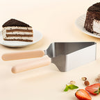 1pc Stainless Steel Cake Slicer & Server | Triangular Transfer Tool with Ergonomic Handle, Durable for Home & Commercial Use, Ideal for Valentine'S Day, Weddings, Birthdays, Parties, Safe