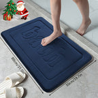 Tapete de Banho de Espuma de Memória de Luxo | Ultra Macio, Espesso 25D, Antiderrapante, Lavável na Máquina, Tapete de Casa de Banho de Poliéster de Secagem Rápida para Sala de Estar, Cozinha, Lavandaria, Quarto