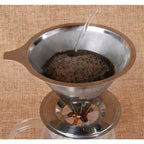 Filtro de Café Reutilizável em Inox Compatível com Suporte de Cone Padrão Lavável