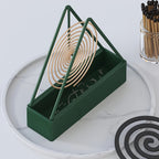 Suporte Elegante para Espirais de Mosquito, Suporte de Incenso Fácil de Limpar, Adequado para Uso Interior e Exterior, Funciona com Varetas de Incenso e Espirais de Mosquito, Sem Fragrância