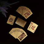 54 Cartas de Jogo com Folha de Ouro | Textura de Glitter Premium & Design Durável, Caixa de Armazenamento Resistente | Ideal para Jogos de Poker, Truques de Mágica, Pegadinhas | Essencial para Natal, Halloween, Ano Novo e Festas de Feriado