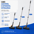 Escova Multifuncional 3 em 1 com Cabo Extensível