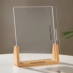 1pc Moldura Retangular Vertical de Madeira em Forma de U Clássica - Suporte para Fotos DIY para Casamentos, Formaturas, Decoração de Escritório e Casa, Organizador de Mesa Durável com Design Atemporal