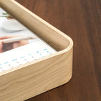 Moldura de Foto de Madeira Contemporânea com Exibição em Acrílico, Retângulo Vertical, Ideal para Decoração de Fotos de Festa de Casamento, Moldura DIY para Herbarium & Calendário, Decorações de Casamento