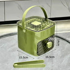 Portable Household Layer Ice Cube with Storage Bin ＆ Lid
