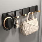 1 stylish door shelf, aluminum door back coat rack, no drilling, fashion style, clothing storage box, entrance door hanger, wall hanging cloth hooks, Mother's Day gift, for storing coats, hats, bags, clothes, towels, no drilling, kitchen decor, Utility Hooks