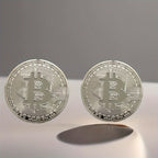 Bitcoin Coin (BTC) Collectible - Physical Cryptocurrency with Protective Case, BTC Symbol Coin for Home/Office Decor, Holiday Gift Suitable for BTC Enthusiasts & Collectors