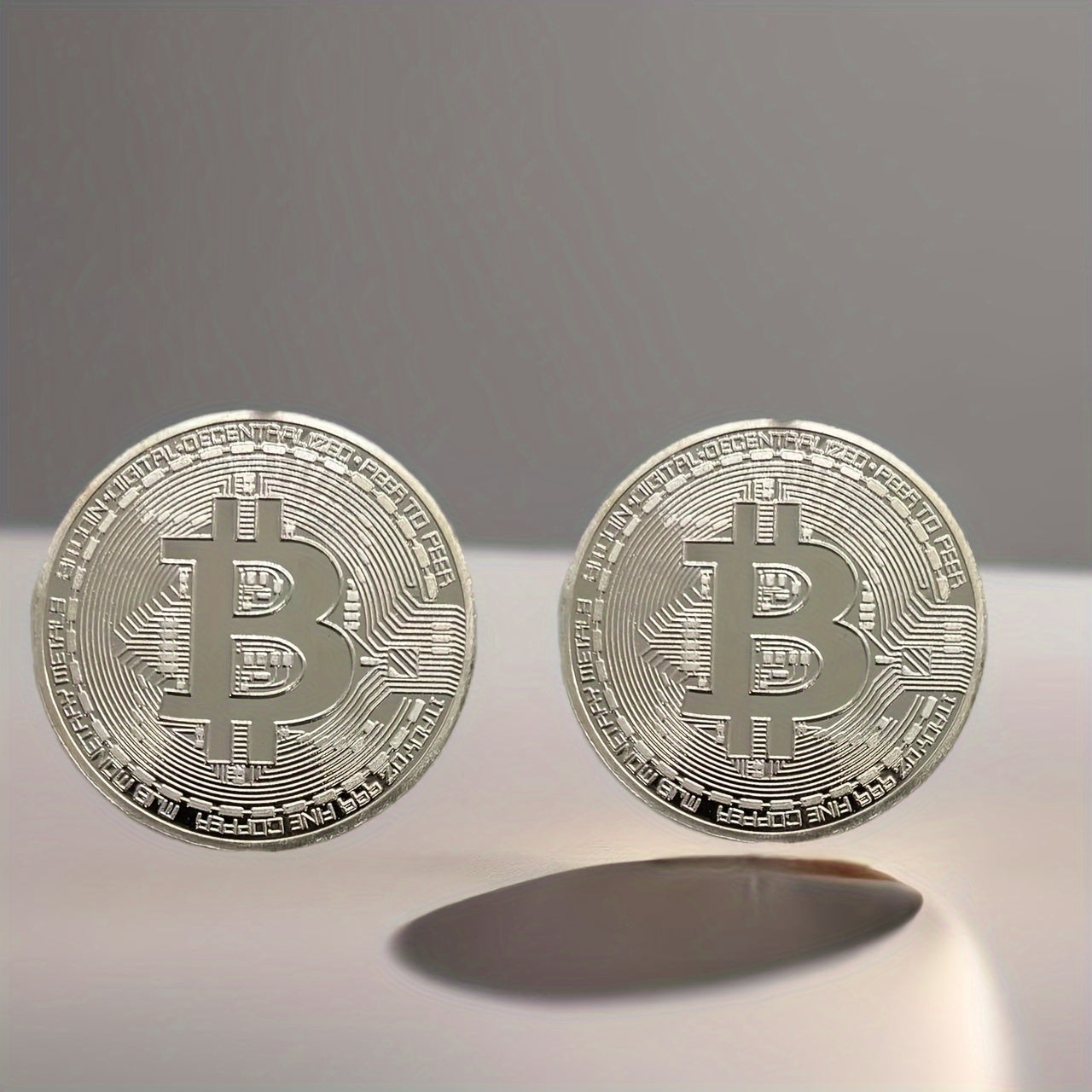 Bitcoin Coin (BTC) Collectible - Physical Cryptocurrency with Protective Case, BTC Symbol Coin for Home/Office Decor, Holiday Gift Suitable for BTC Enthusiasts & Collectors