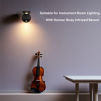 Luz de Parede LED com Sensor de Movimento, Recarregável por USB, Inclui Controlo Remoto, Brilho Ajustável, Três Temperaturas de Cor e Função de Temporizador. Adequada para Galerias, Escadas, Corredores, Salas de Estar e Vitrines.