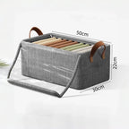 Caixas Organizadoras Oxford com Tampa Transparente