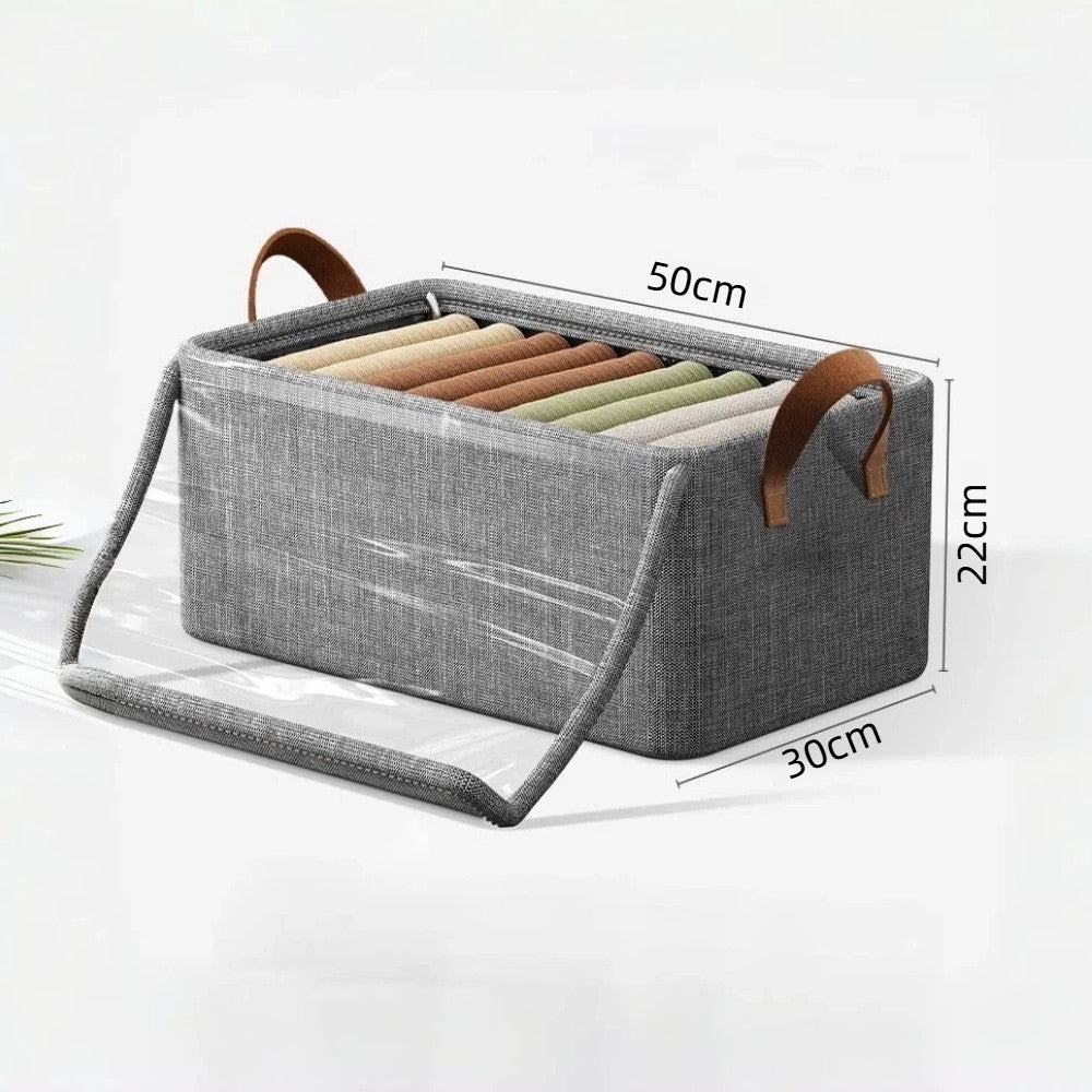 Caixas Organizadoras Oxford com Tampa Transparente