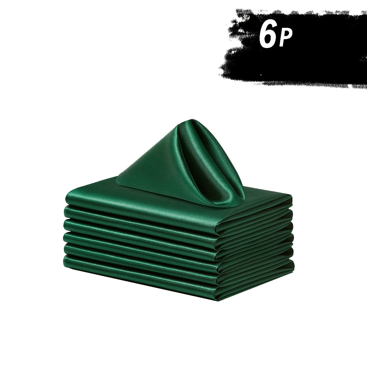 6/12 Peças de Guardanapos de Cetim Macio, Guardanapos Simples e Elegantes - Perfeitos para Casamentos, Chá de Panela, Festas e Decorações de Restaurantes