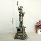 Escultura Metálica Intrincada da Estátua da Liberdade - Decoração Elegante para Casa, Lembrança de Viagem Perfeita & Presente de Férias, Ideal para Decoração de Quarto
