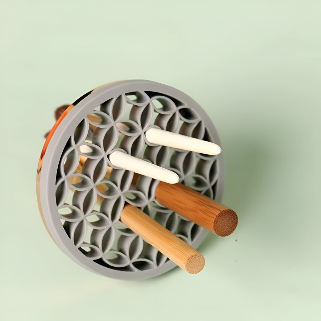 Limpador De Pincel Esponja Maquiagem Elétrico USB Automático Recarregável Lava Armazena Bivolt