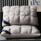 2 unidades/1 unidade Almofadas de Luxo com Qualidade de Hotel 5 Estrelas - 800g Suporte de Pescoço para Sono Profundo, Núcleo Anti-Descaimento para Todas as Estações, Tecido de Poliéster Hipoalergénico para Quartos de Casa e Autocaravanas, Hotéis, Adequadas para Todas as Estações, Roupa de Cama, Conforto de Viagem, Design Elegante